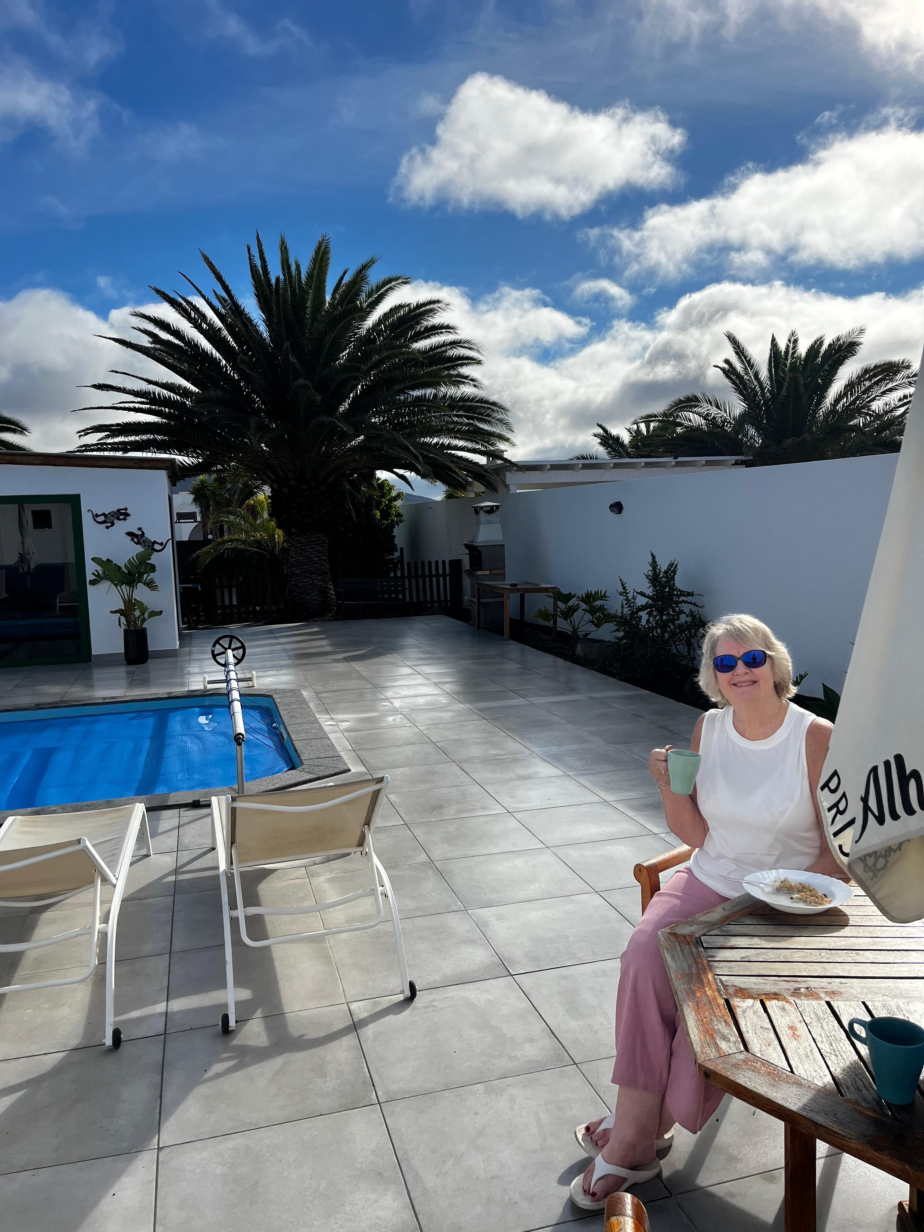 Breakfast on the patio