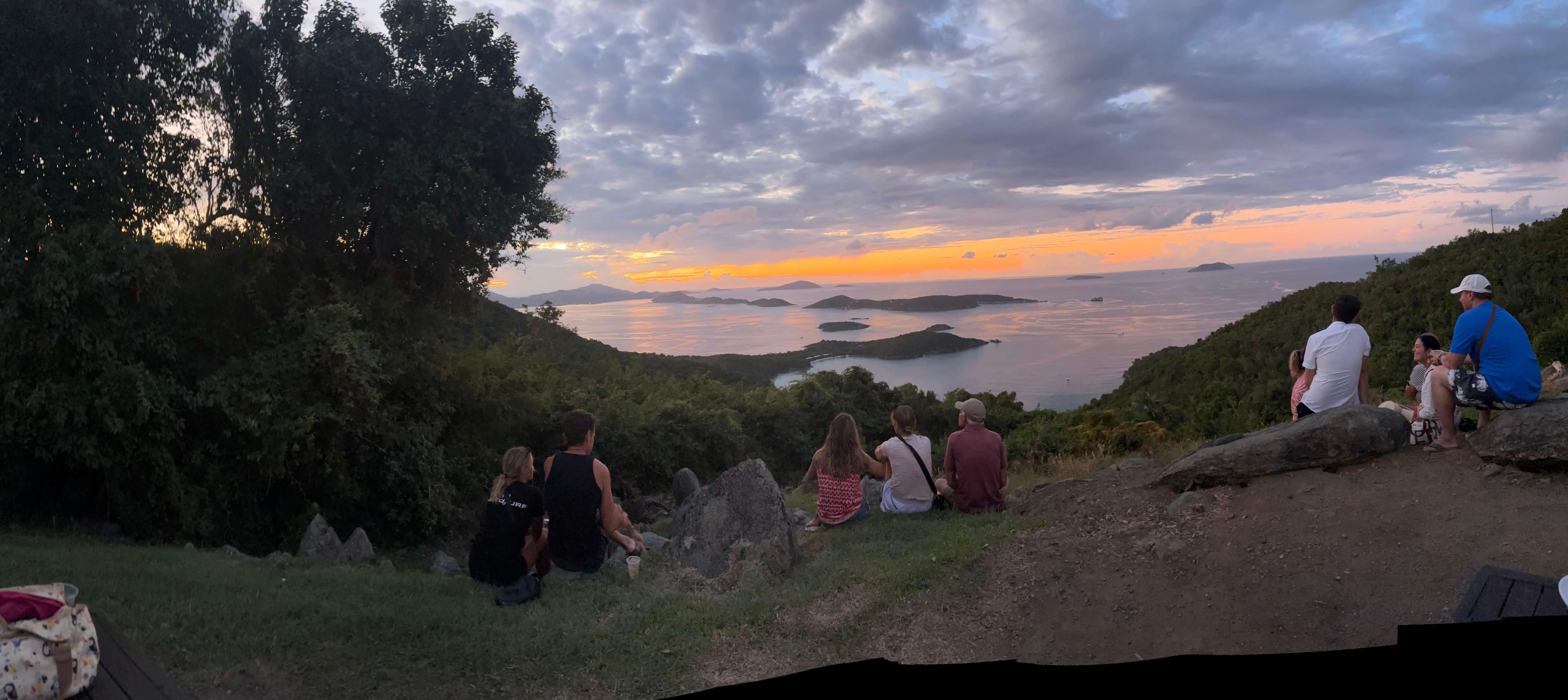 Windmill bar at sunset 
