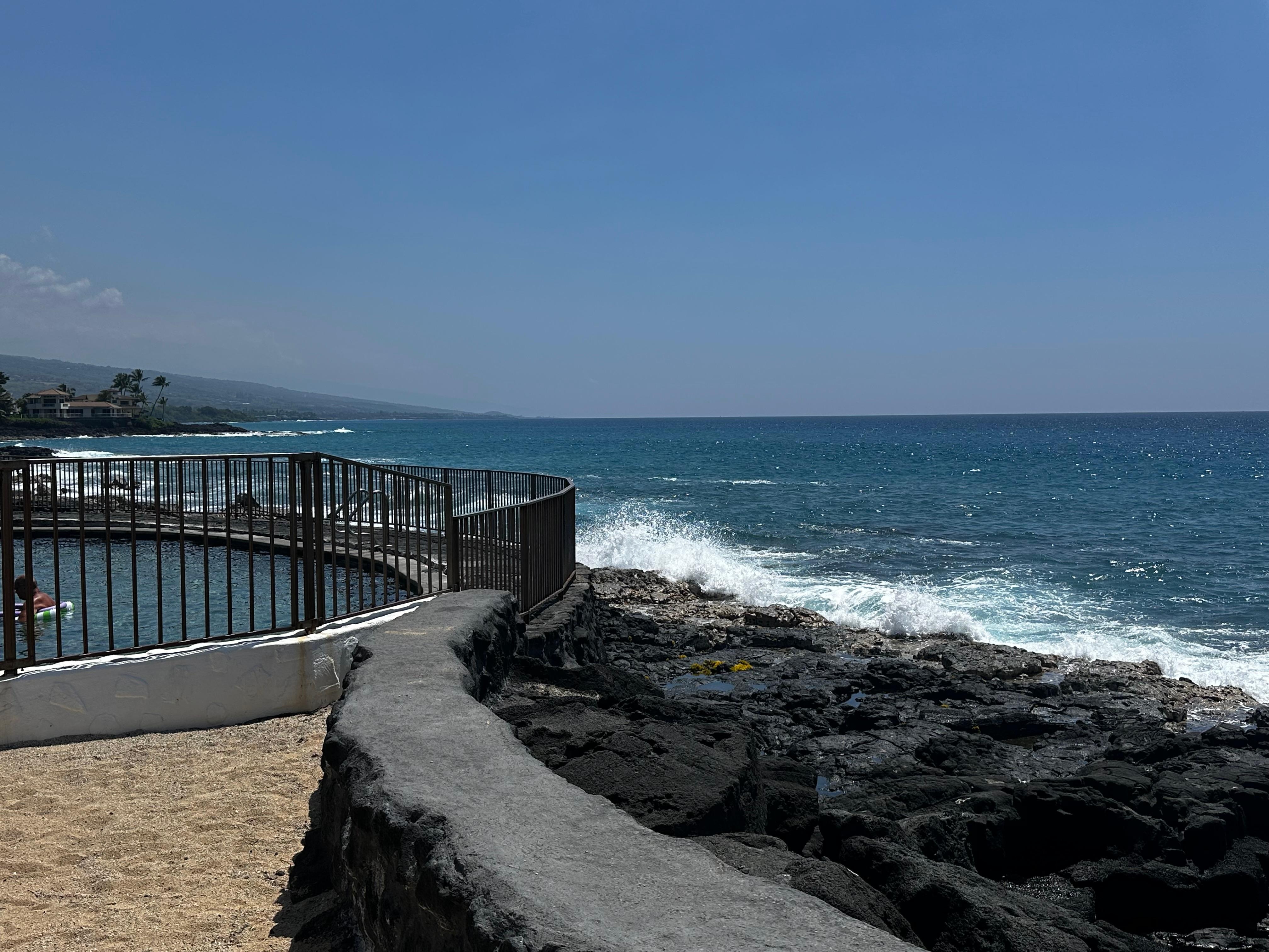 View from the private beach