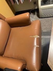 Torn chair