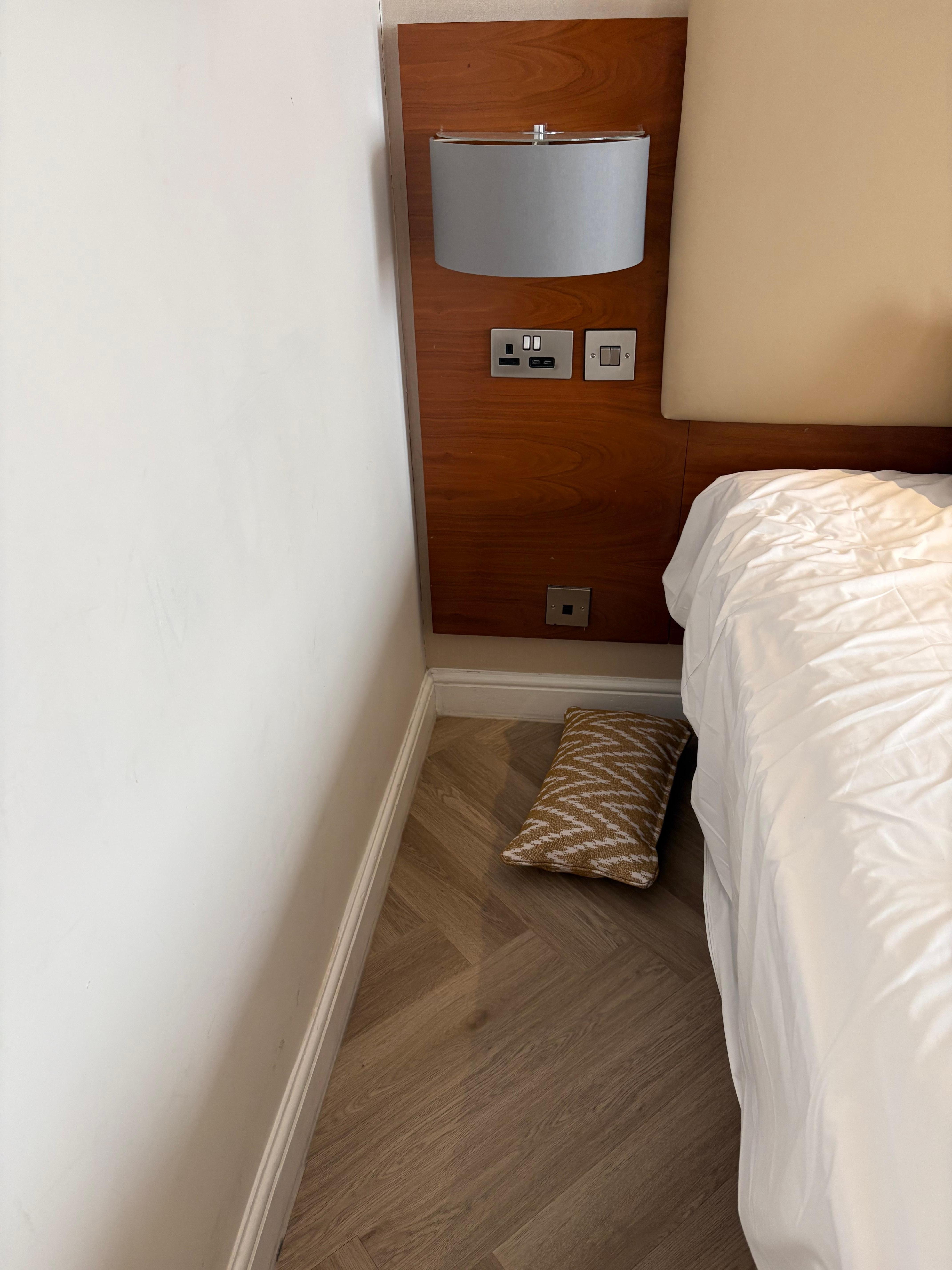 Missing bedside cabinet