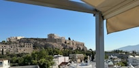 View from terrace at Acropolis View Hotel