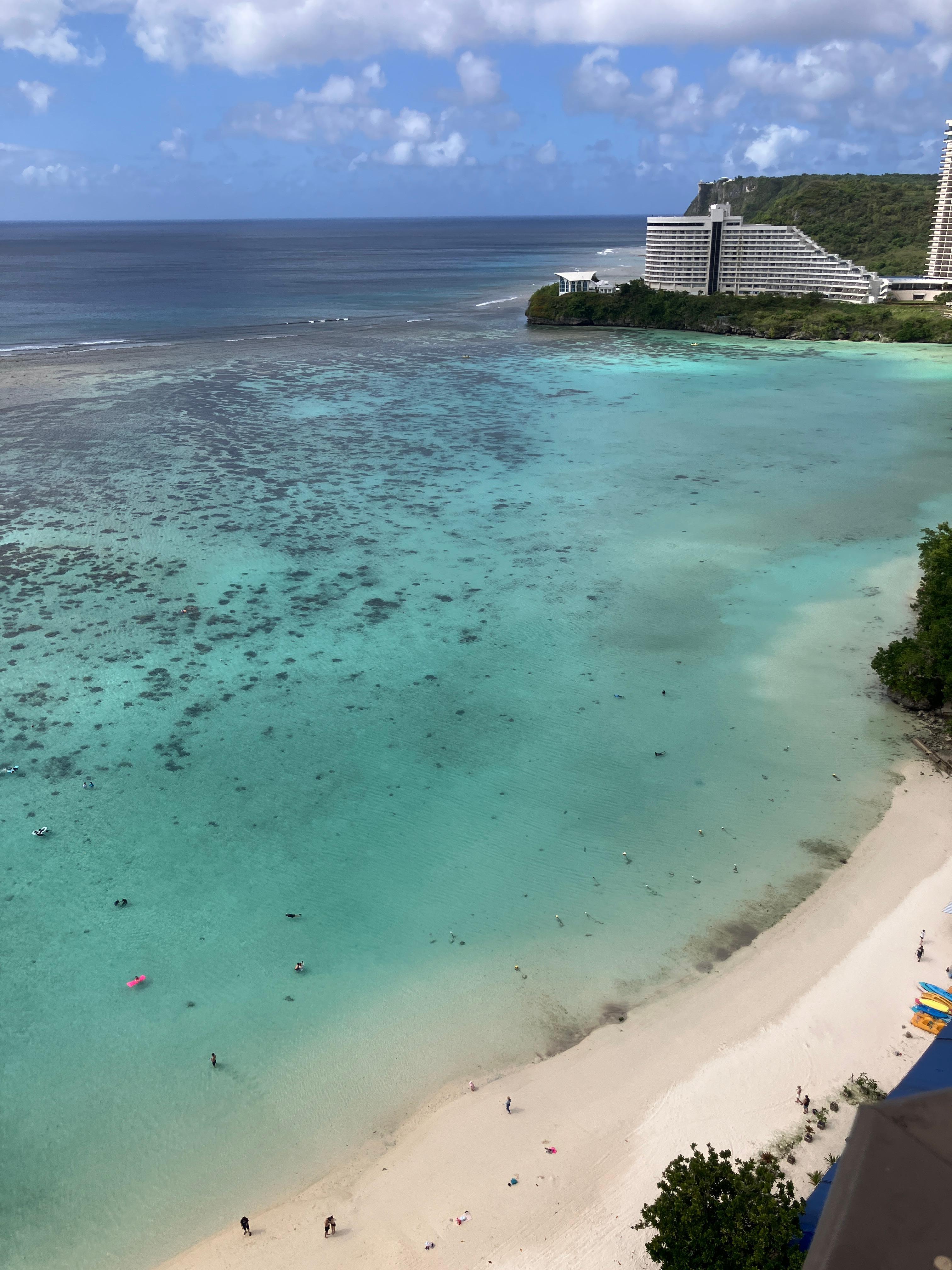 view of beach from 20th floor room 