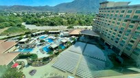 Great view of concert and pool areas