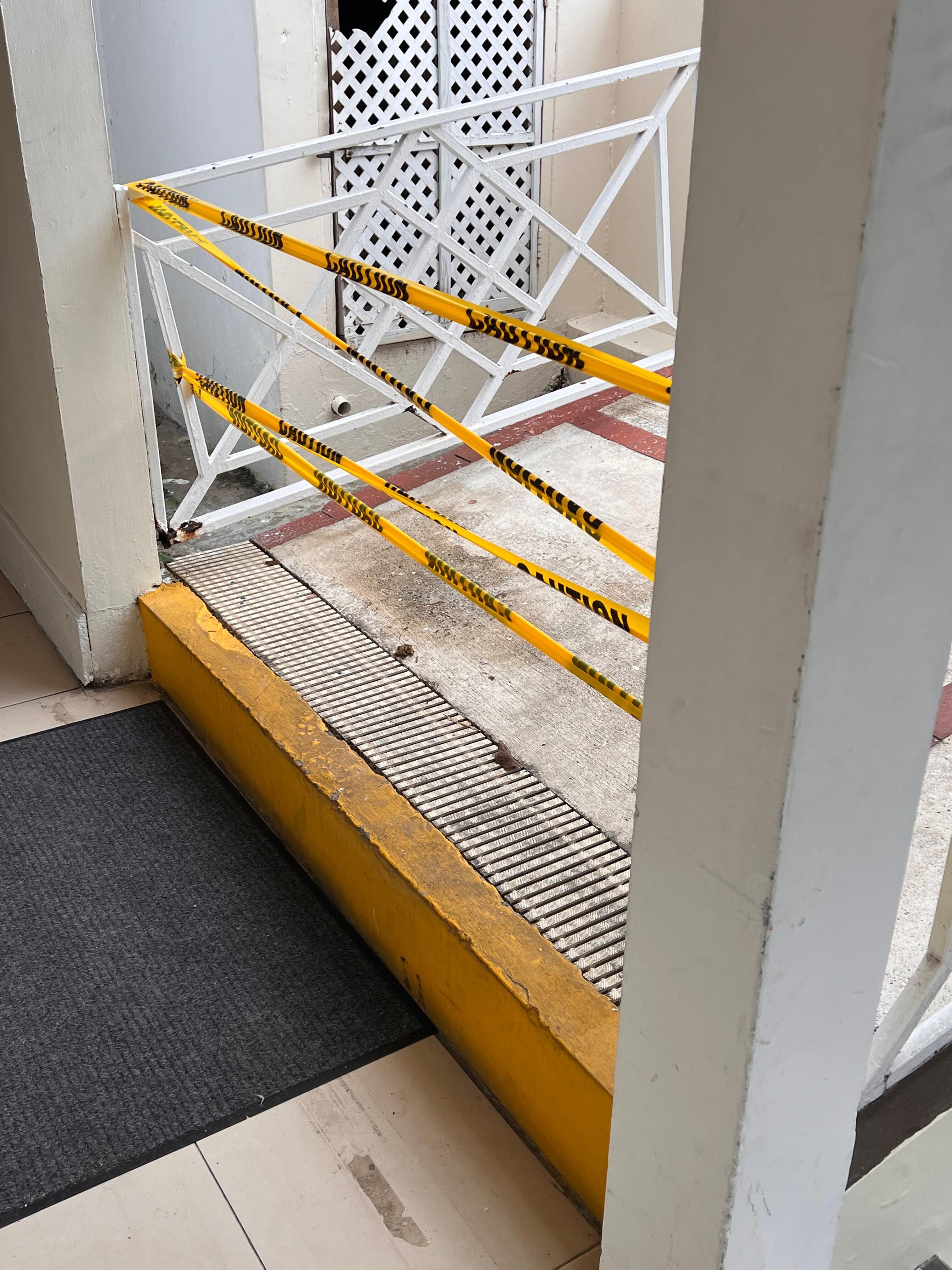 Entrance to the pool