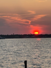 Sunrise view behind Villa