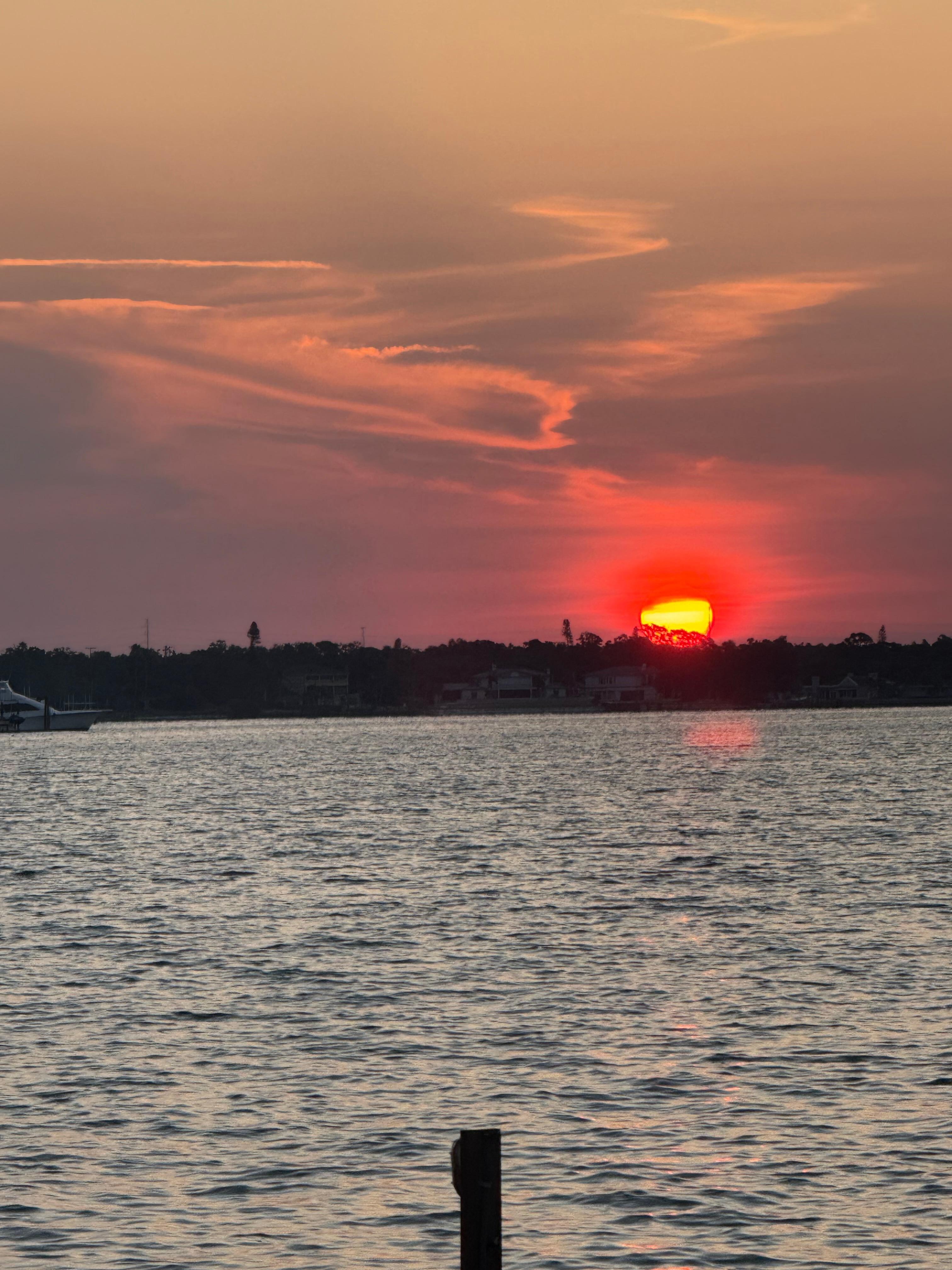 Sunrise view behind Villa