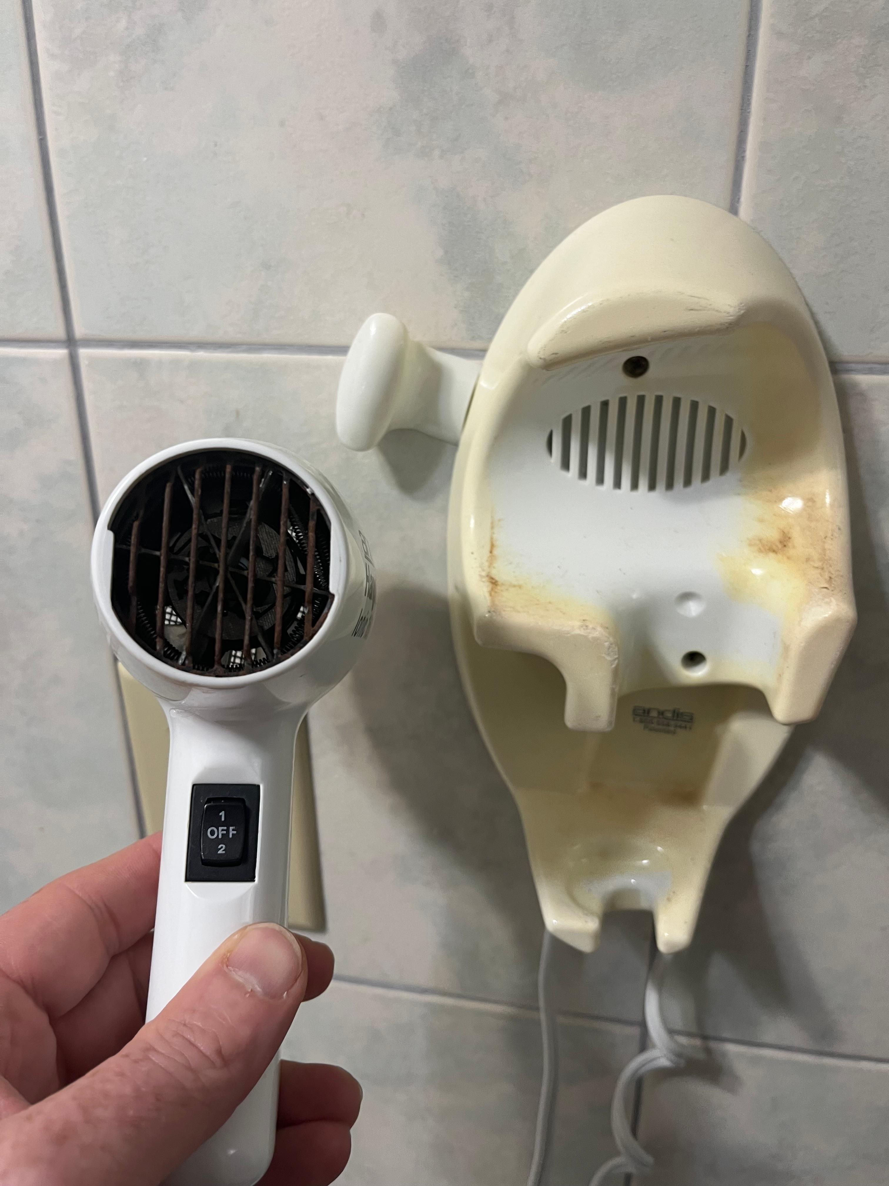 Rusted, luckily we brought one. 