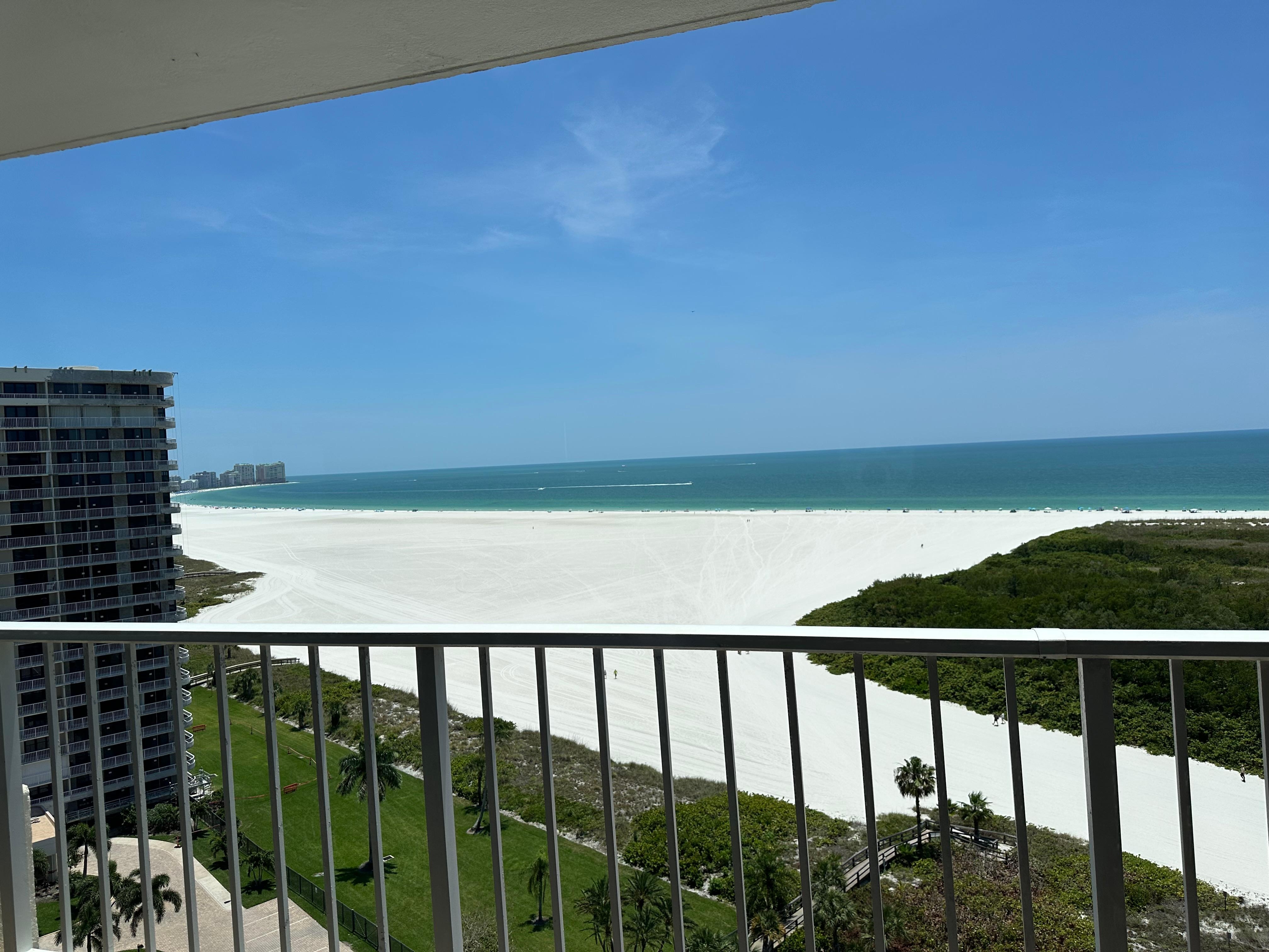 Our view from the balcony