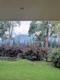 Our view from the backyard... sitting with a glass of wine thoroughly enjoying it!