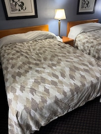 Beds were halfway made and had used sheets on them! Yuck!