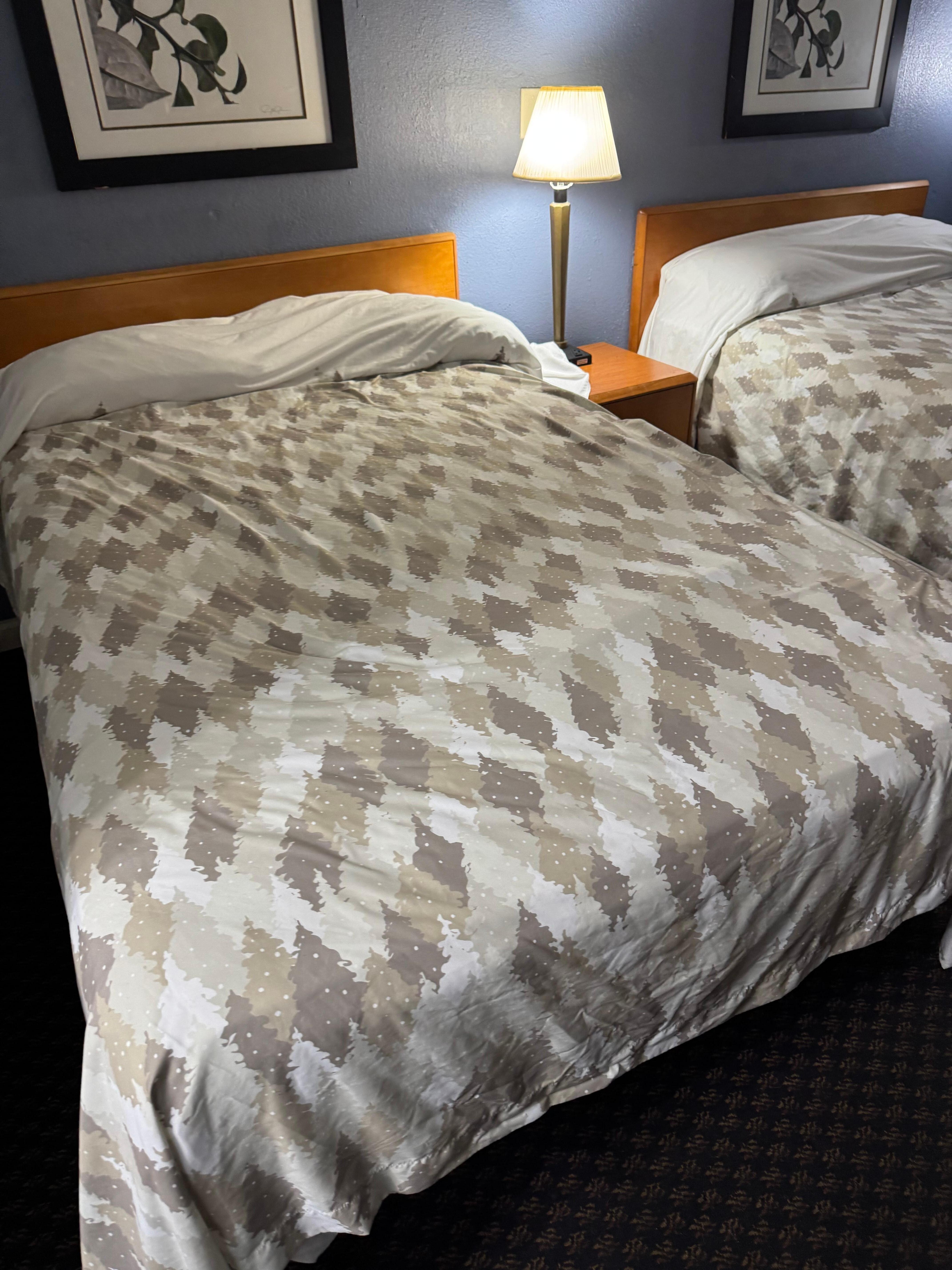 Beds were halfway made and had used sheets on them! Yuck! 