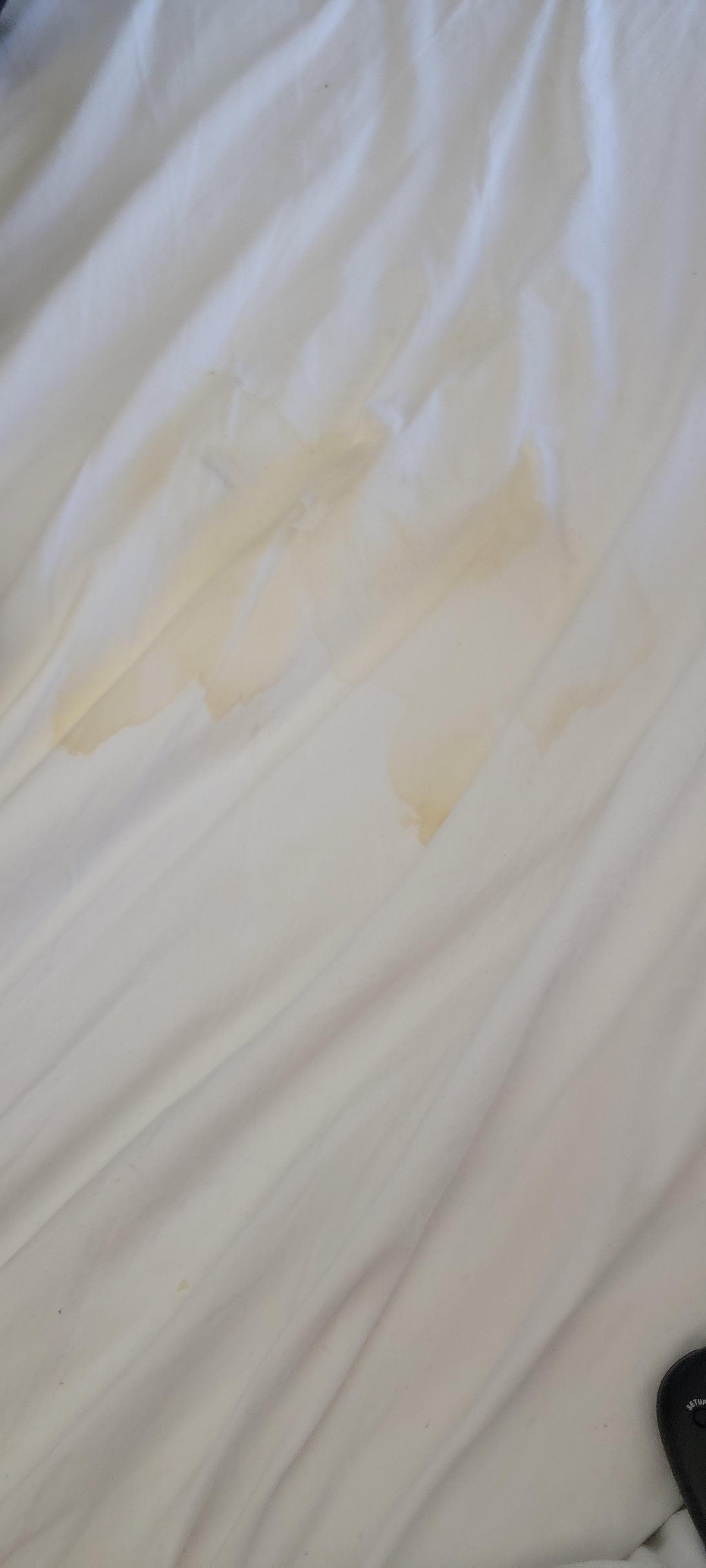 Stains when we got here