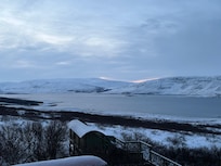 Hvalföður from near the hot tub