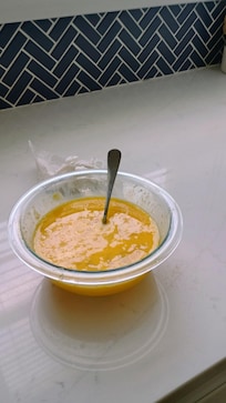 Eggs are ready for the skillet