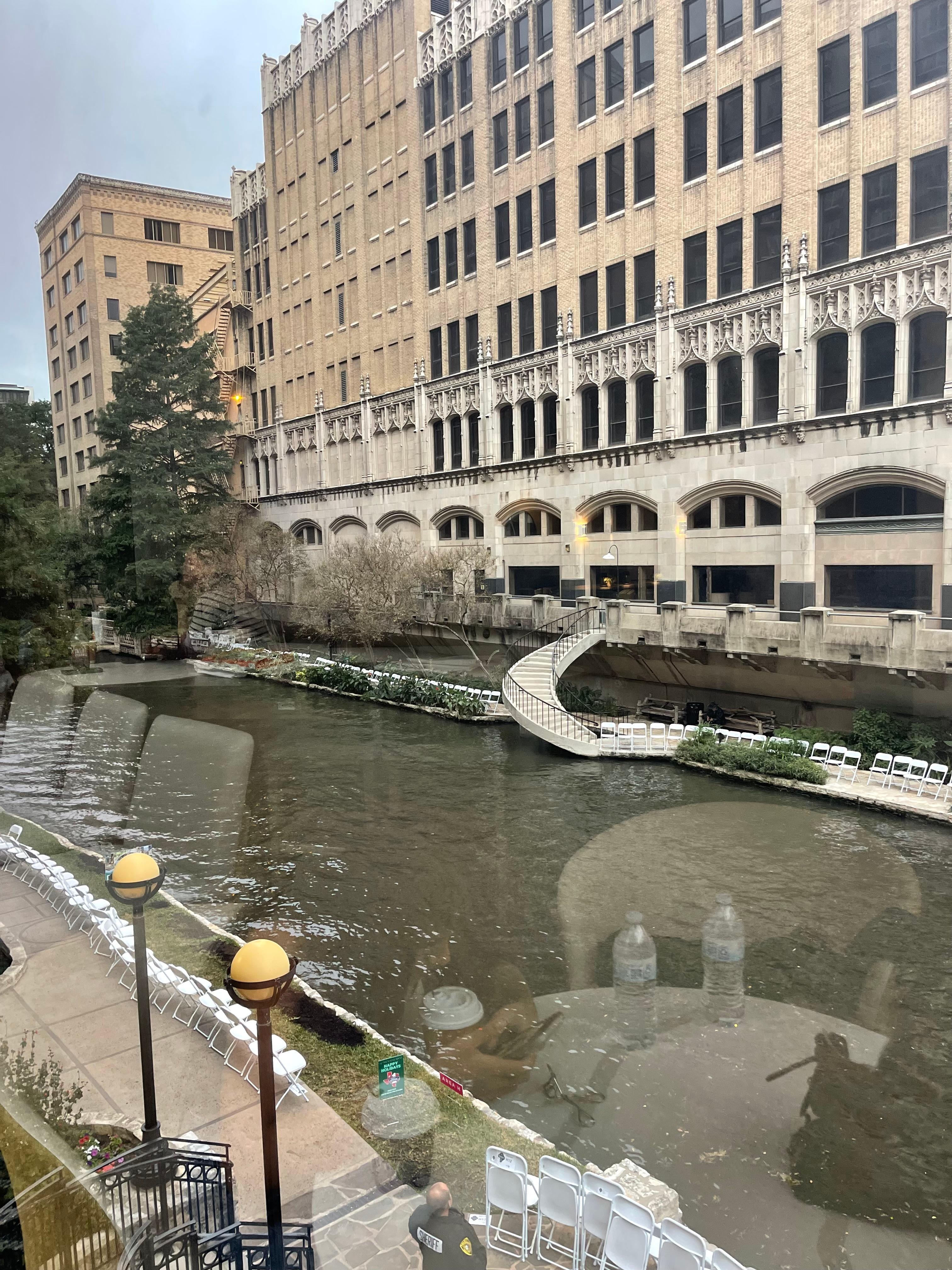 Our view from the lobby.