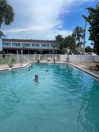 The pool was fixed and we got to use it by the end of the trip.