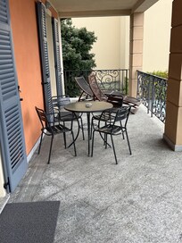 Covered balcony terrace