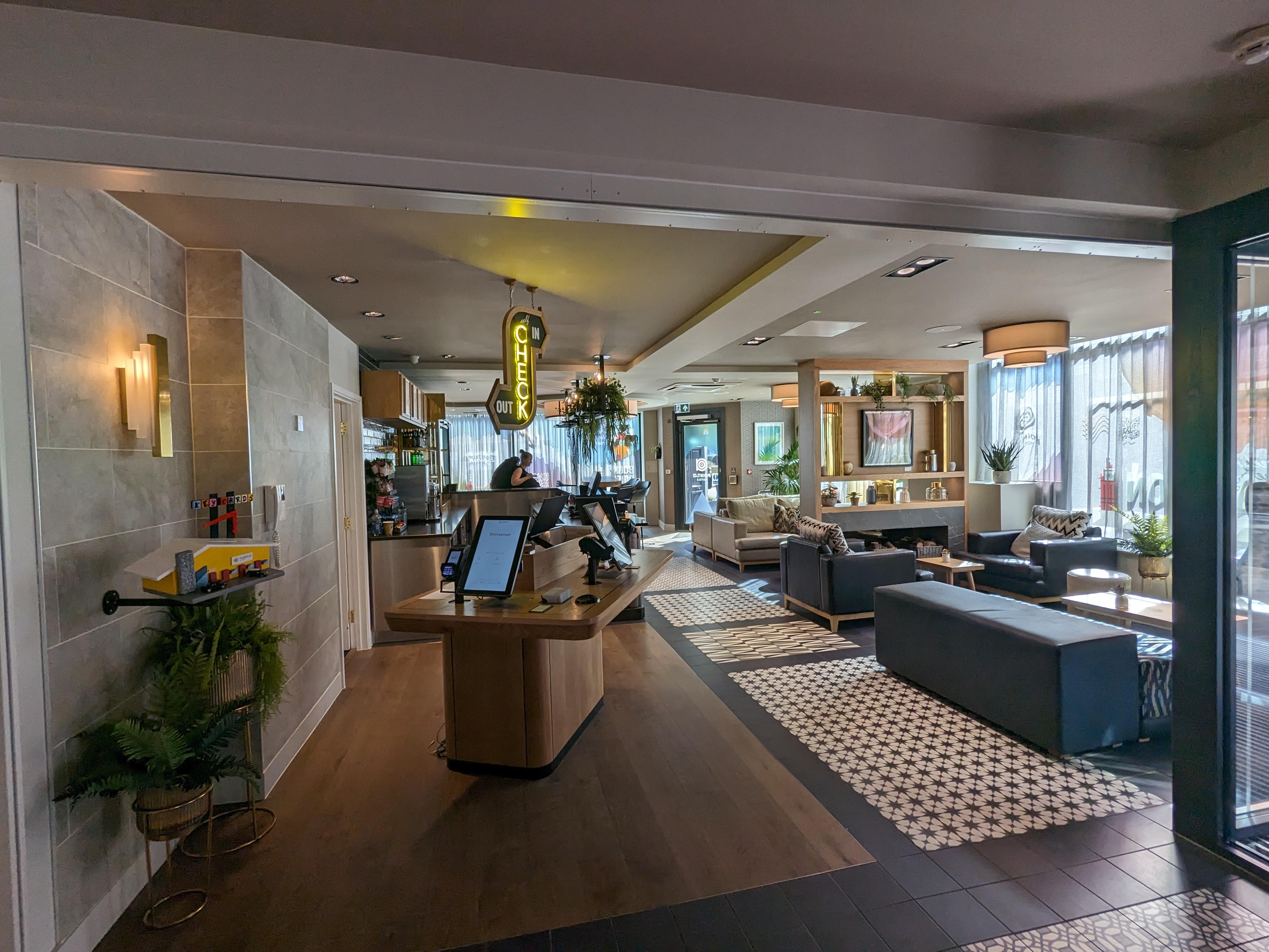 front area of hotel