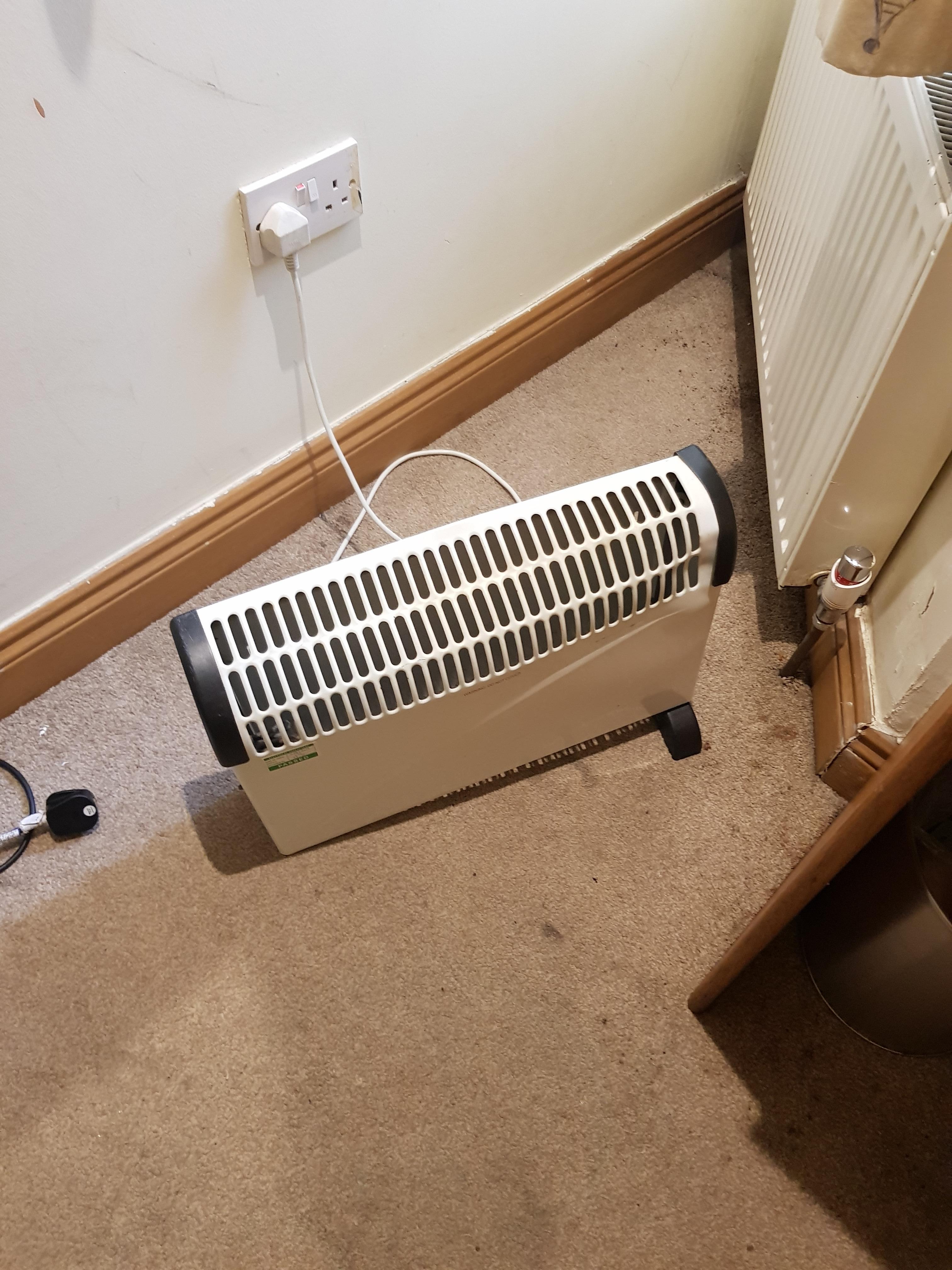 Heating not working replaced by broken heater