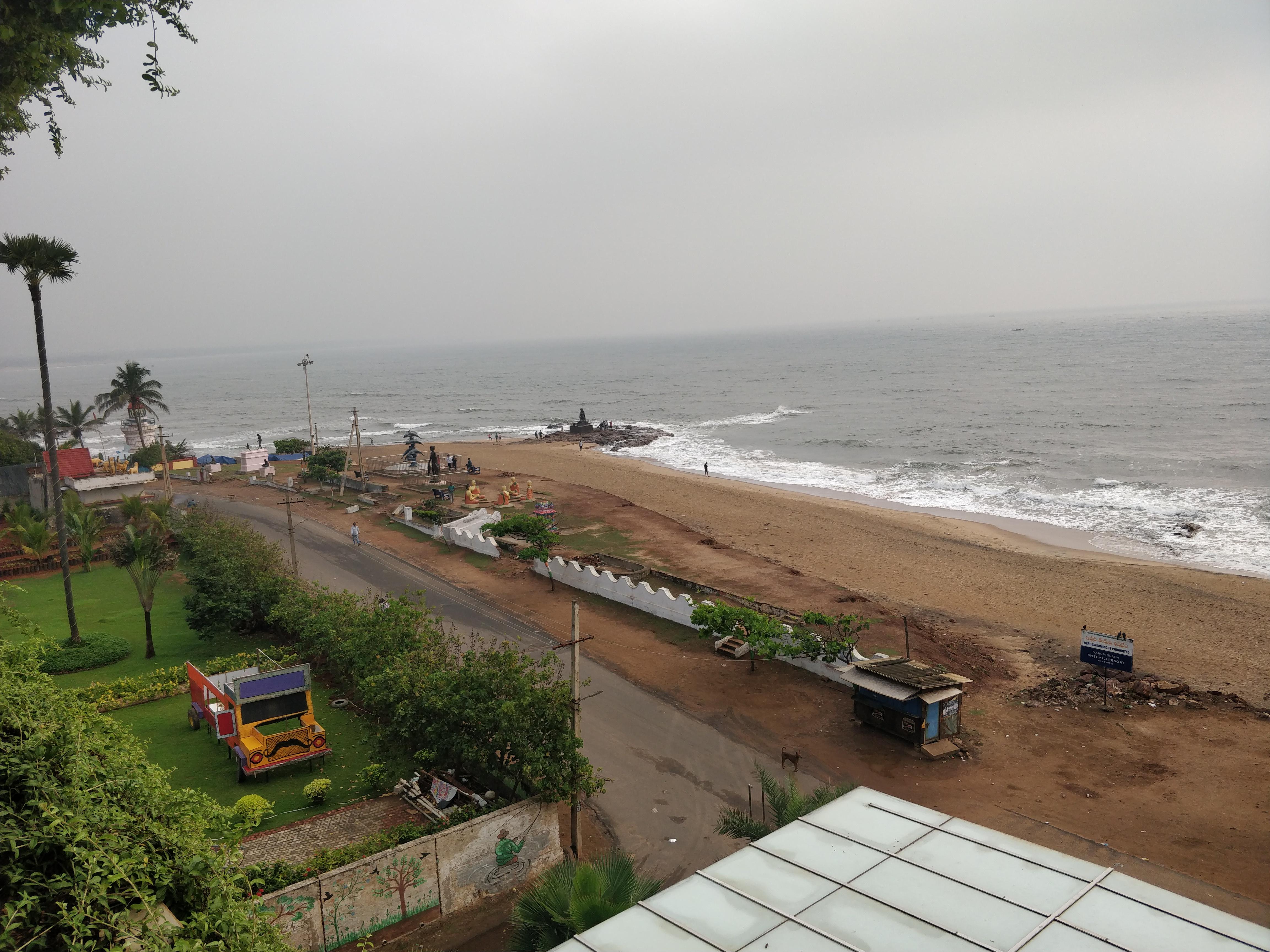 Bheemili Beach View from the balcony