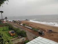 Bheemili Beach View from the balcony