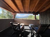 Spacious balcony with quiet surroundings