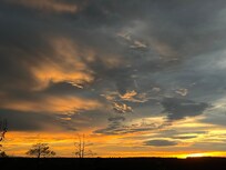 Sunset from the cabin