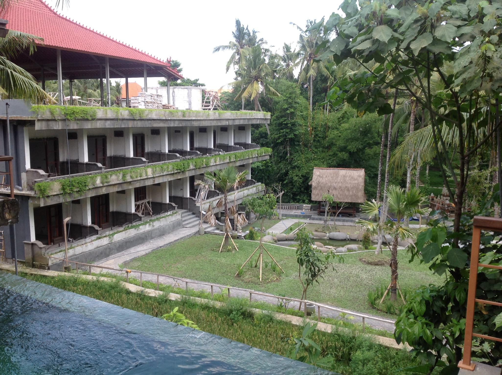 Overlooking pool