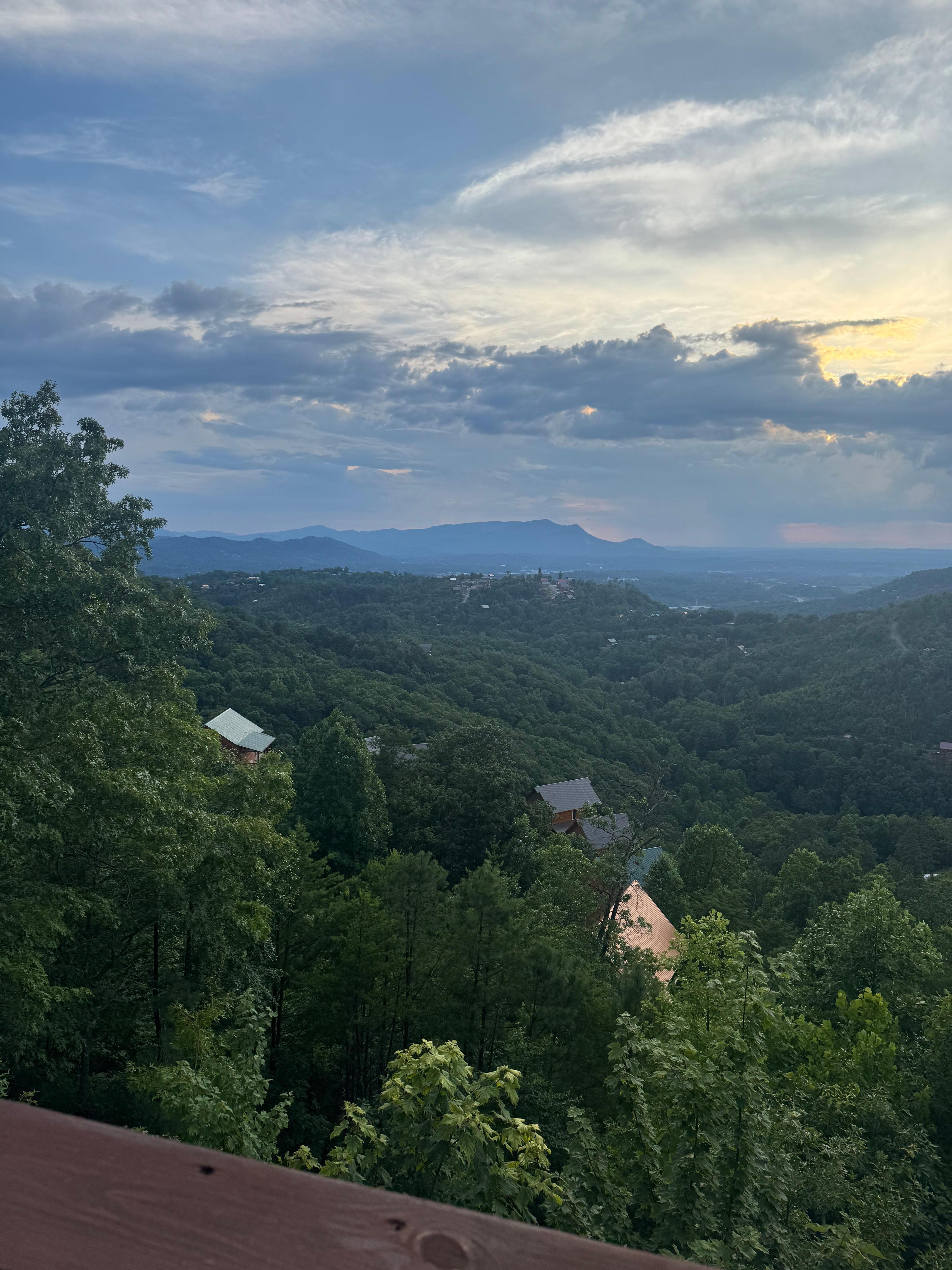 View on balcony