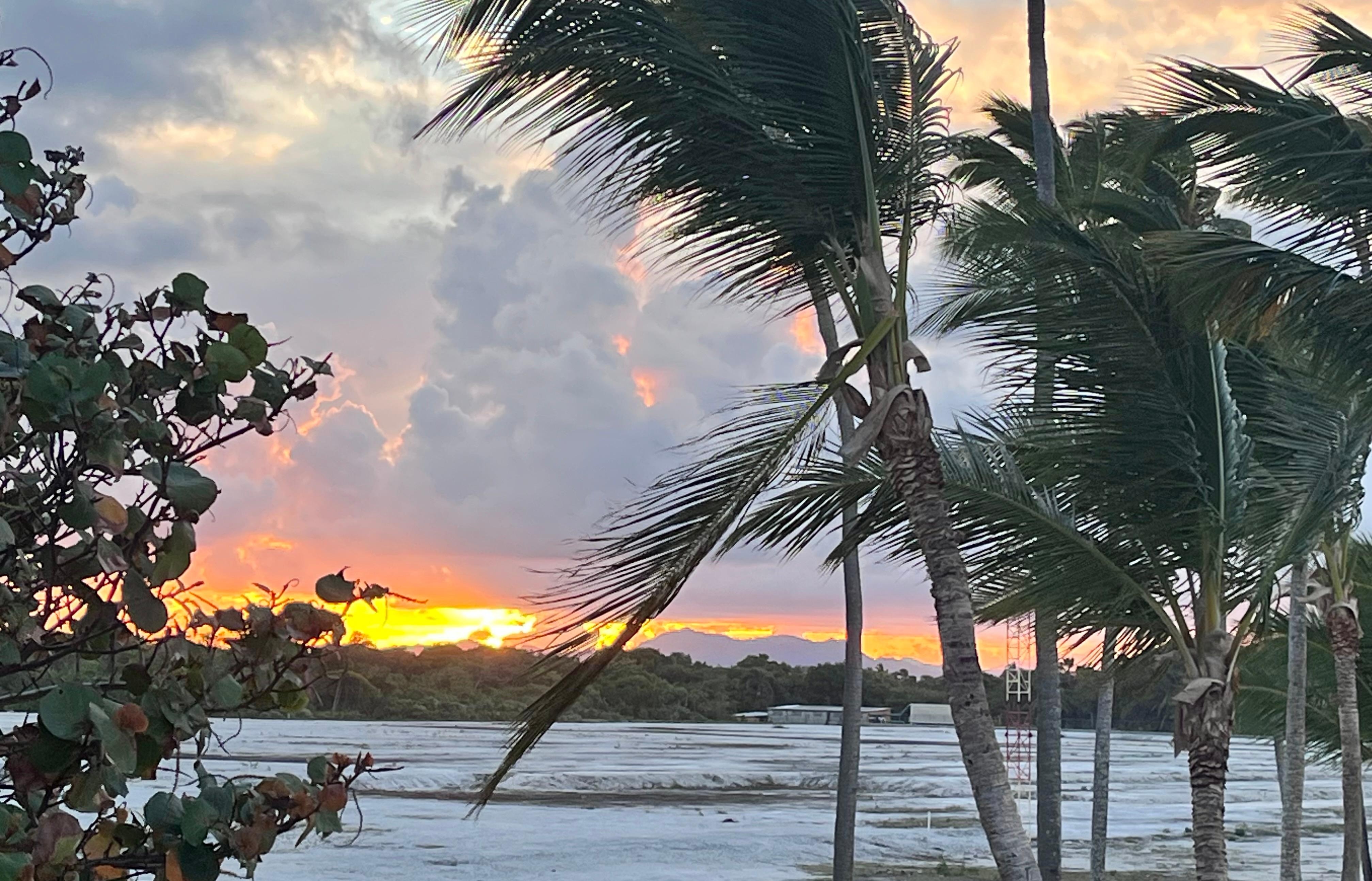 Sunset from the rooftop at PBG