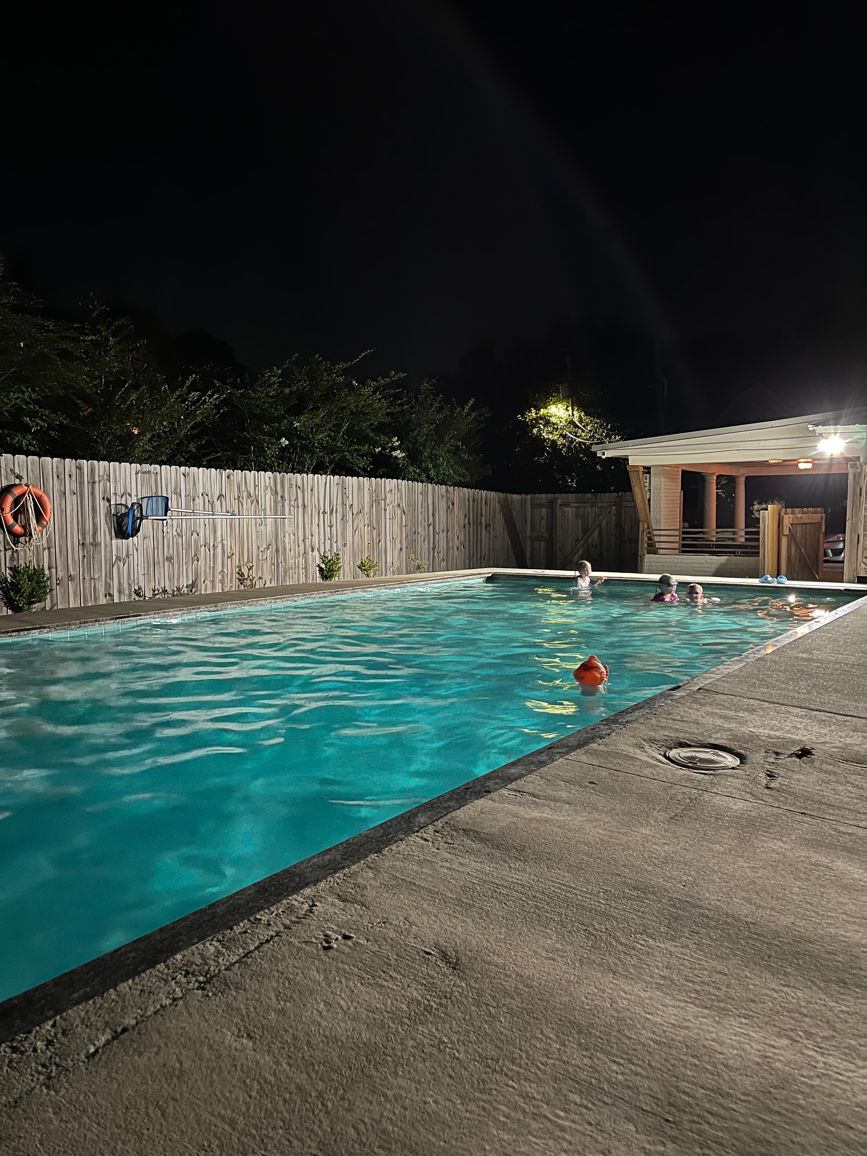 Night swimming