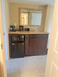 Includes sink, mini fridge & microwave