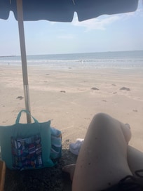 The beach right across the street!