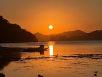 Sunset from the restaurant area