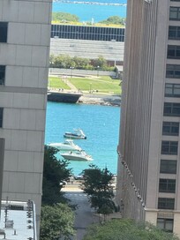 Lake view with boats