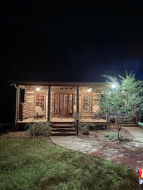 The night we got there, it was cute.