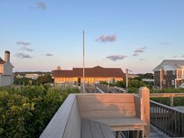 View of house from private seating.