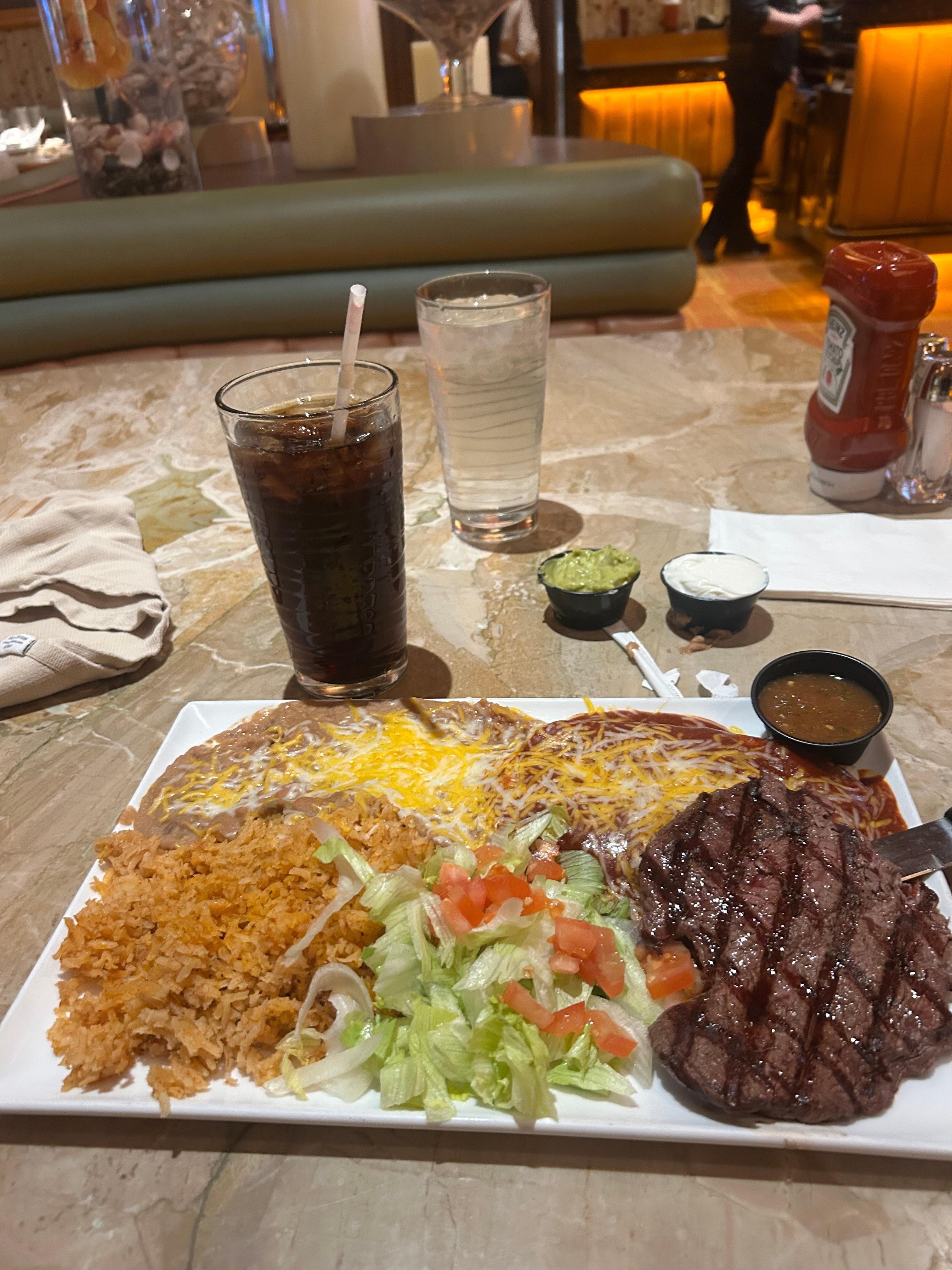 The paradise Grill had excellent food.