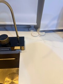 Ant traps beside the kitchen sink