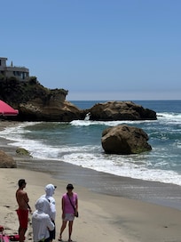Five minute walk to a great beach!
