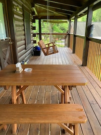 Porch Swing & Picnic Table