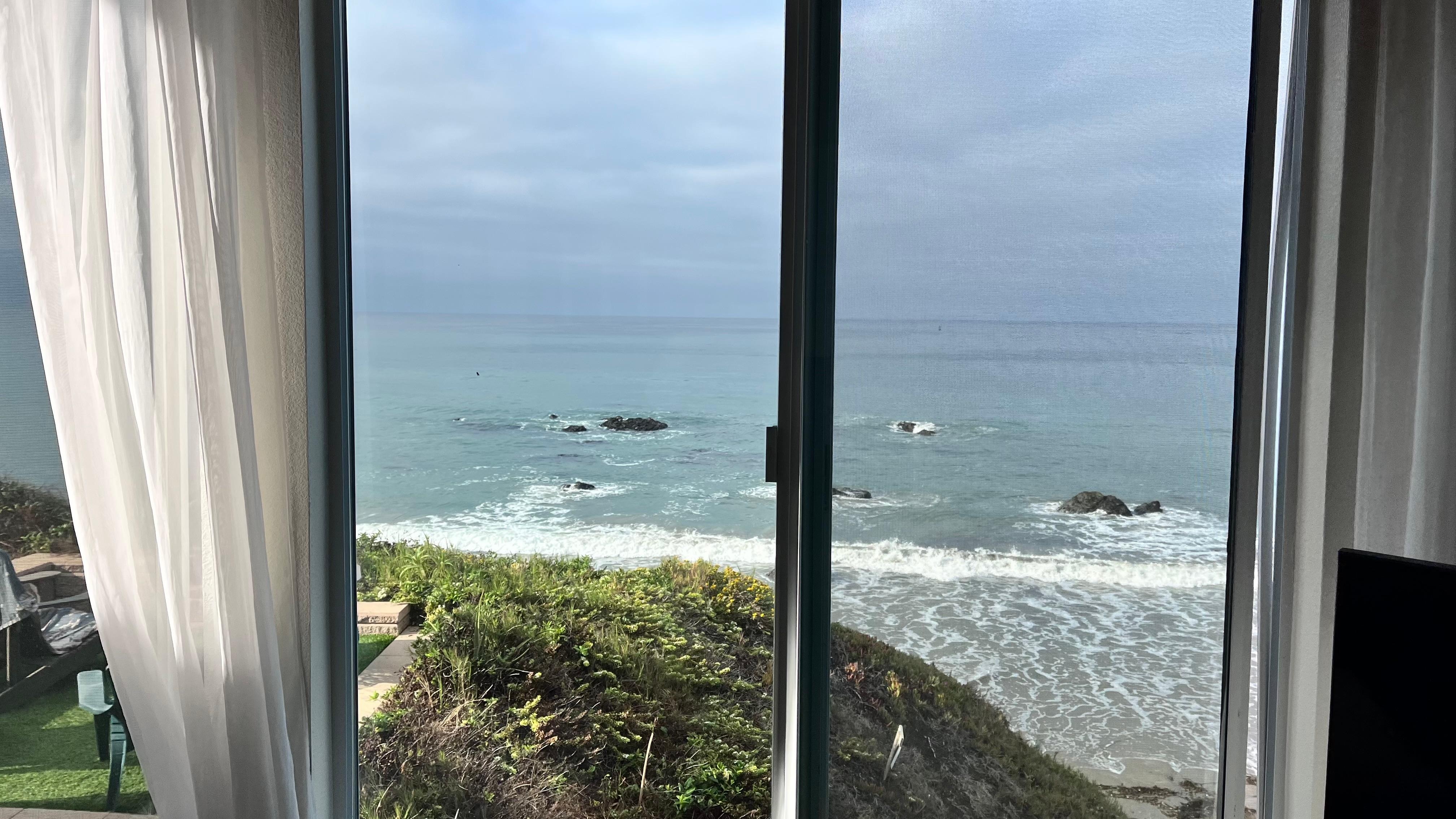 View from living room. 