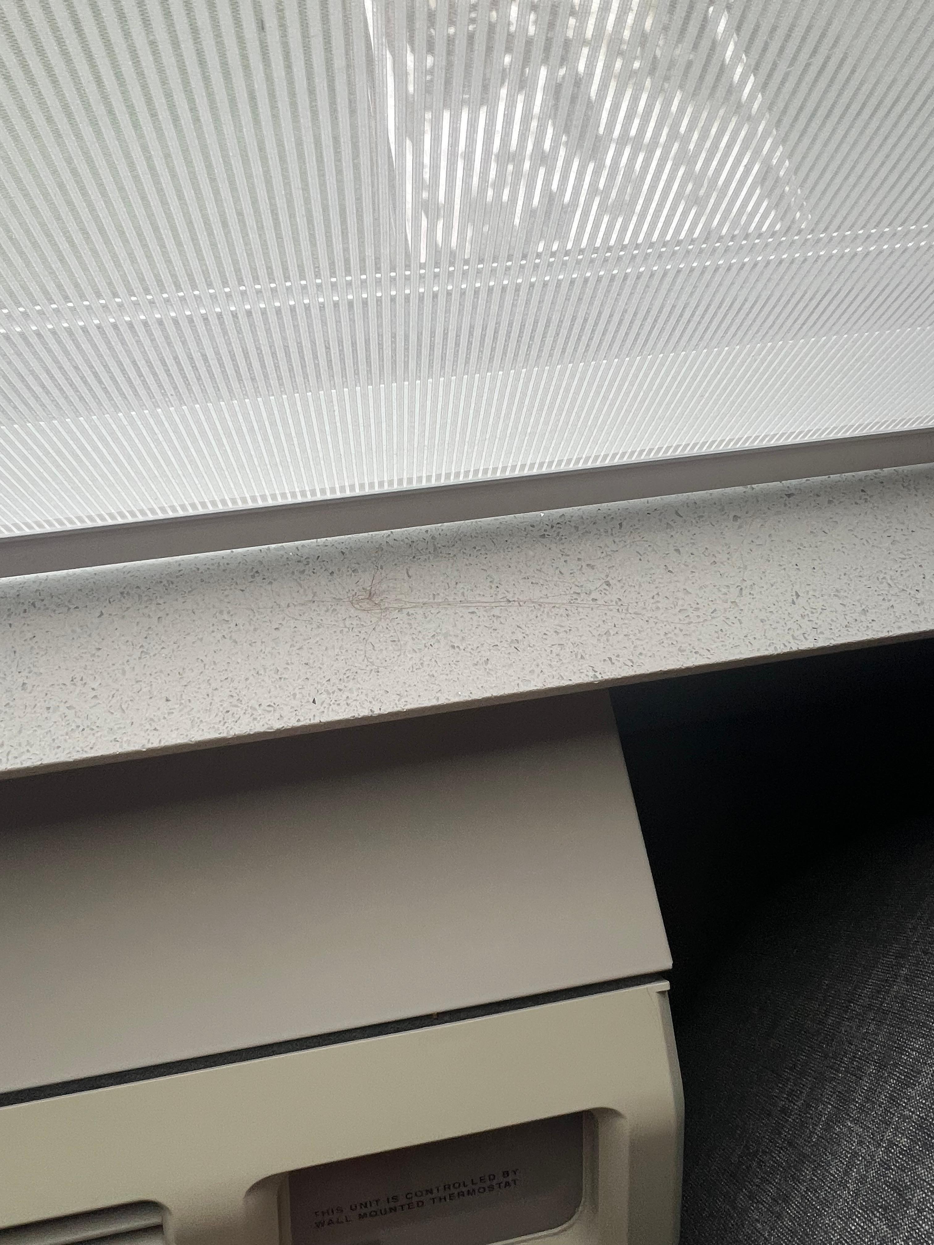clumps of hair above AC Unit