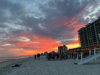 Evening walk on the beach.