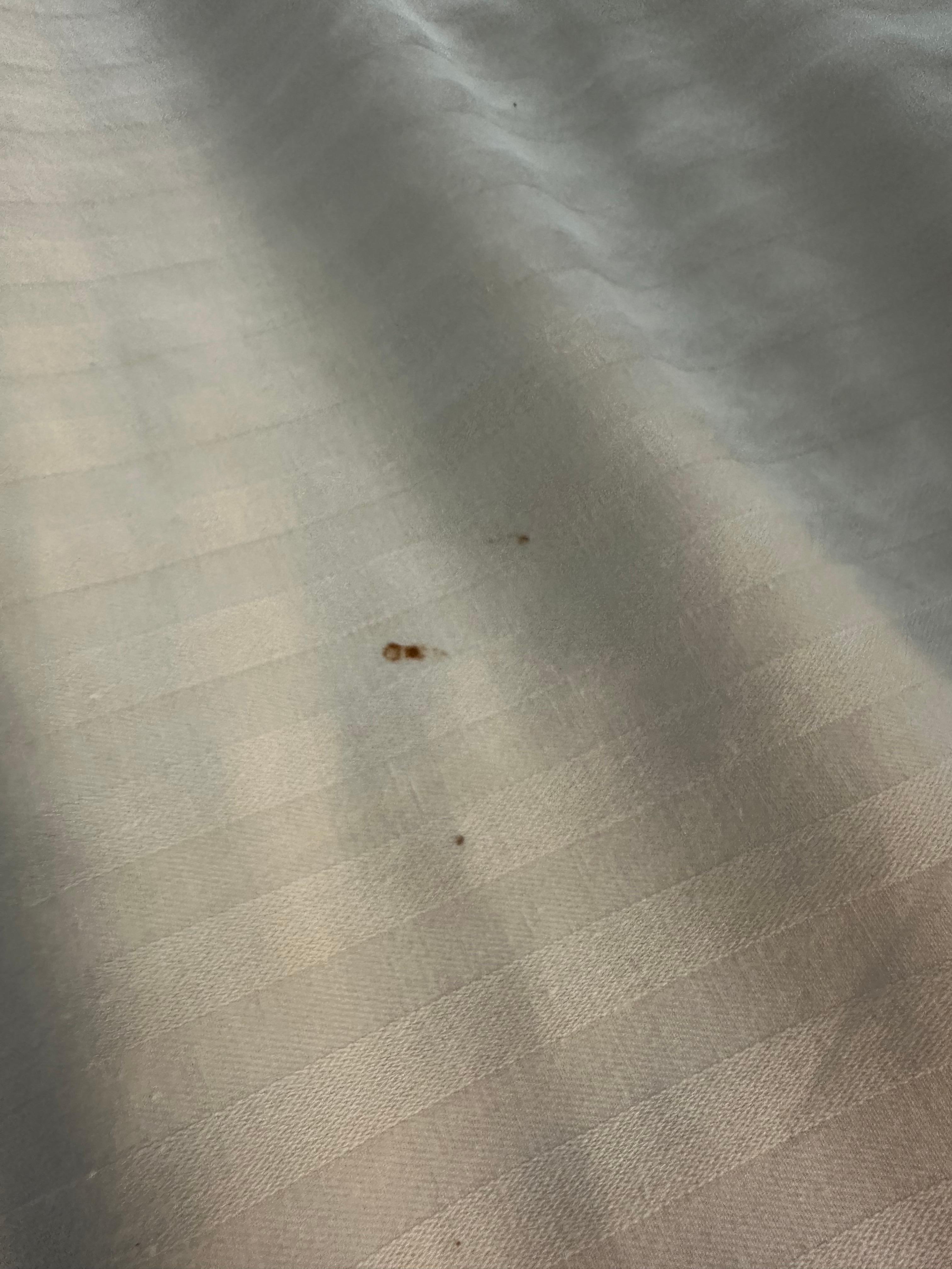Blood on sheets