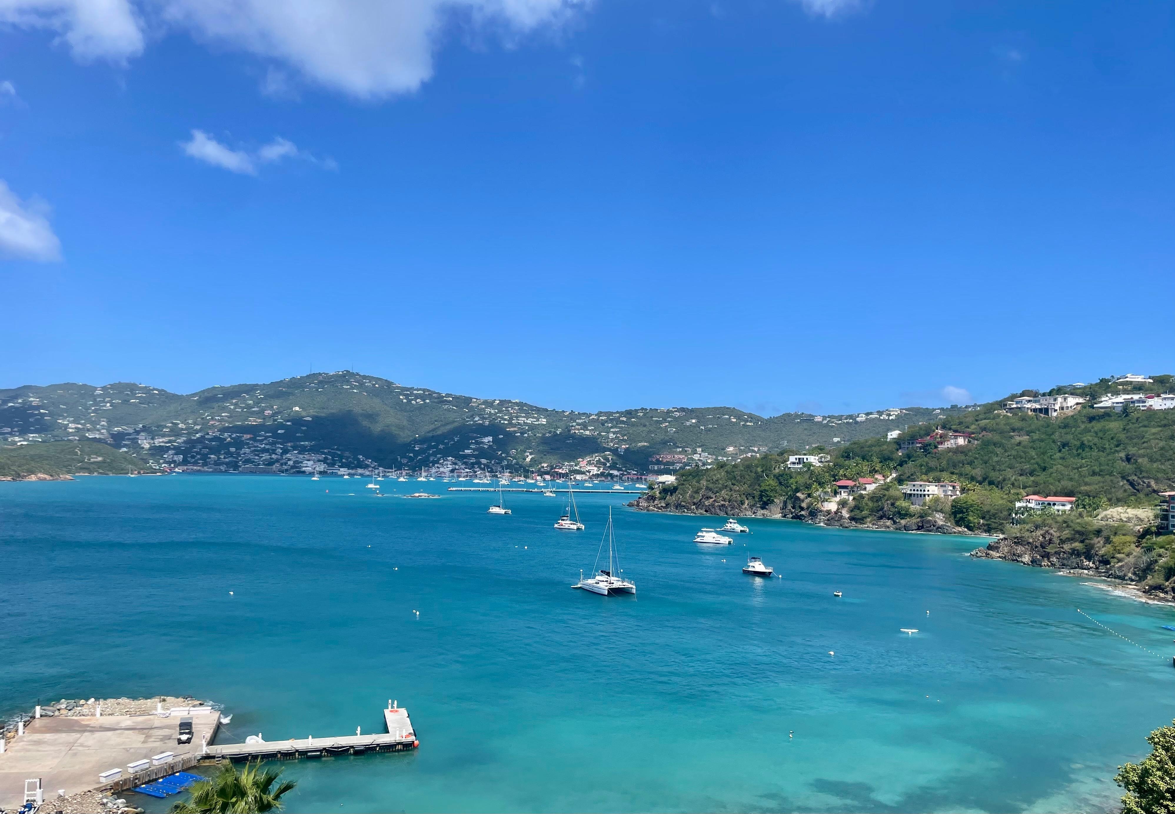 Garden room view of Frenchman Cove.