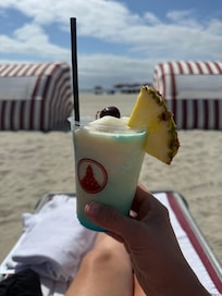 You have to rent a beach lounger