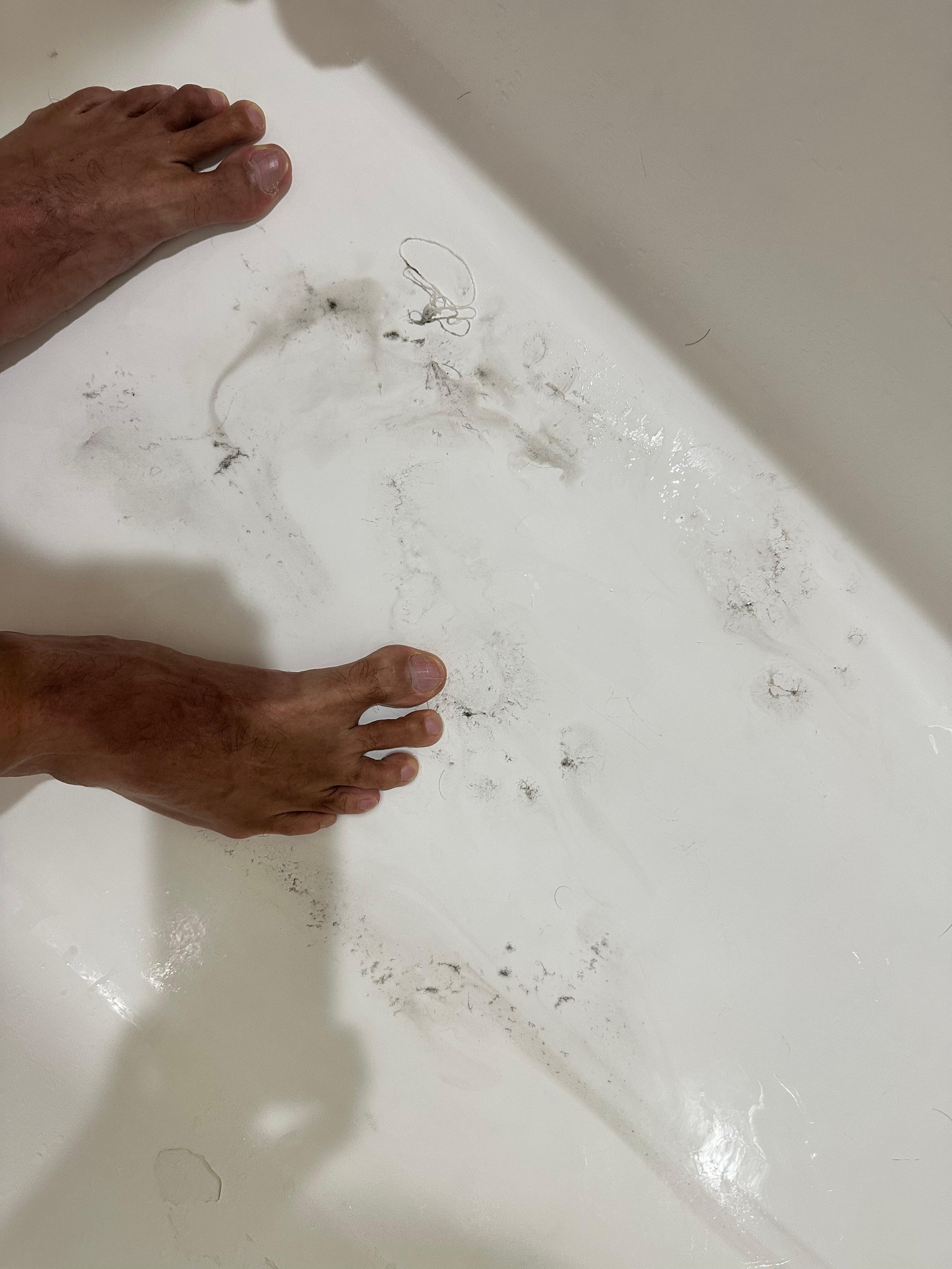 Dirty floors tracked dirt