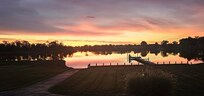 Beautiful sunset view from the back deck!